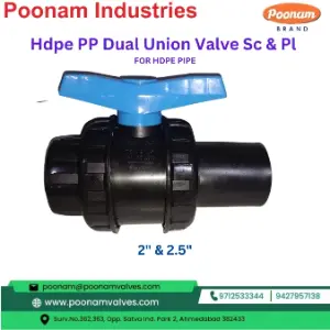 PP Valve Screw Plain HDPE Pipe End